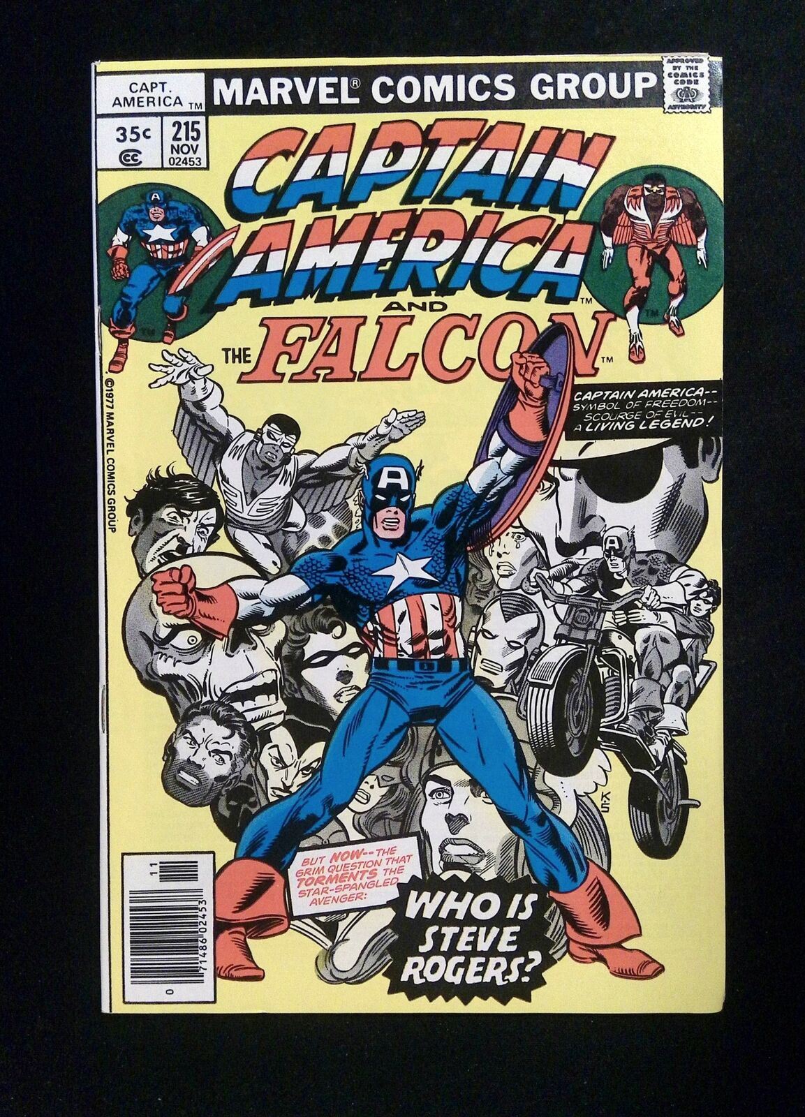Captain America #215 Marvel Comics 1977 VF- Newsstand