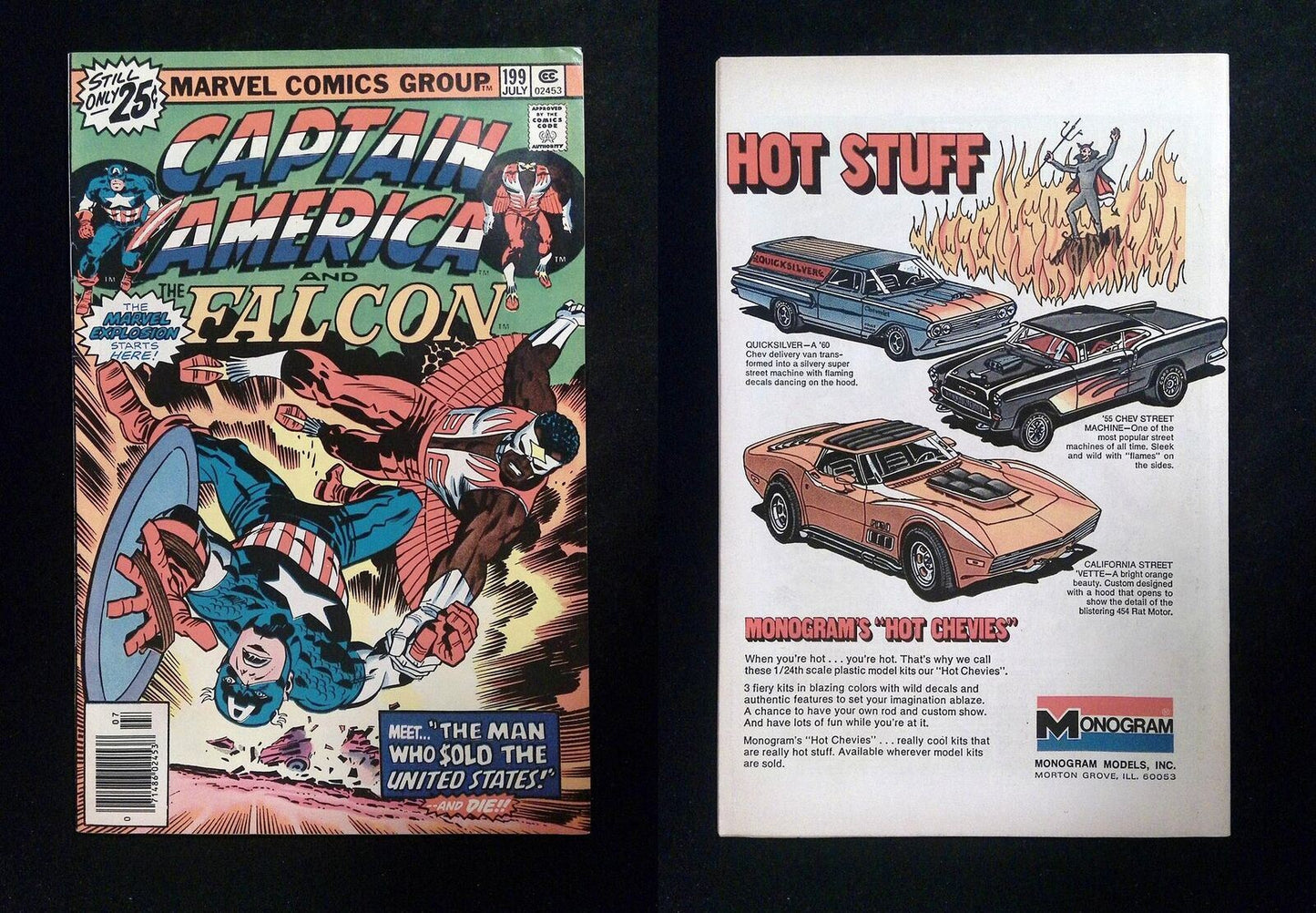 Captain America #199 Marvel Comics 1976 VF- Newsstand