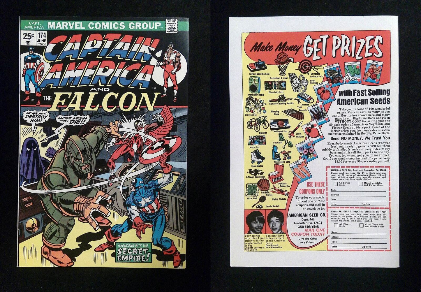 Captain America #174 Marvel Comics 1974 VF/NM