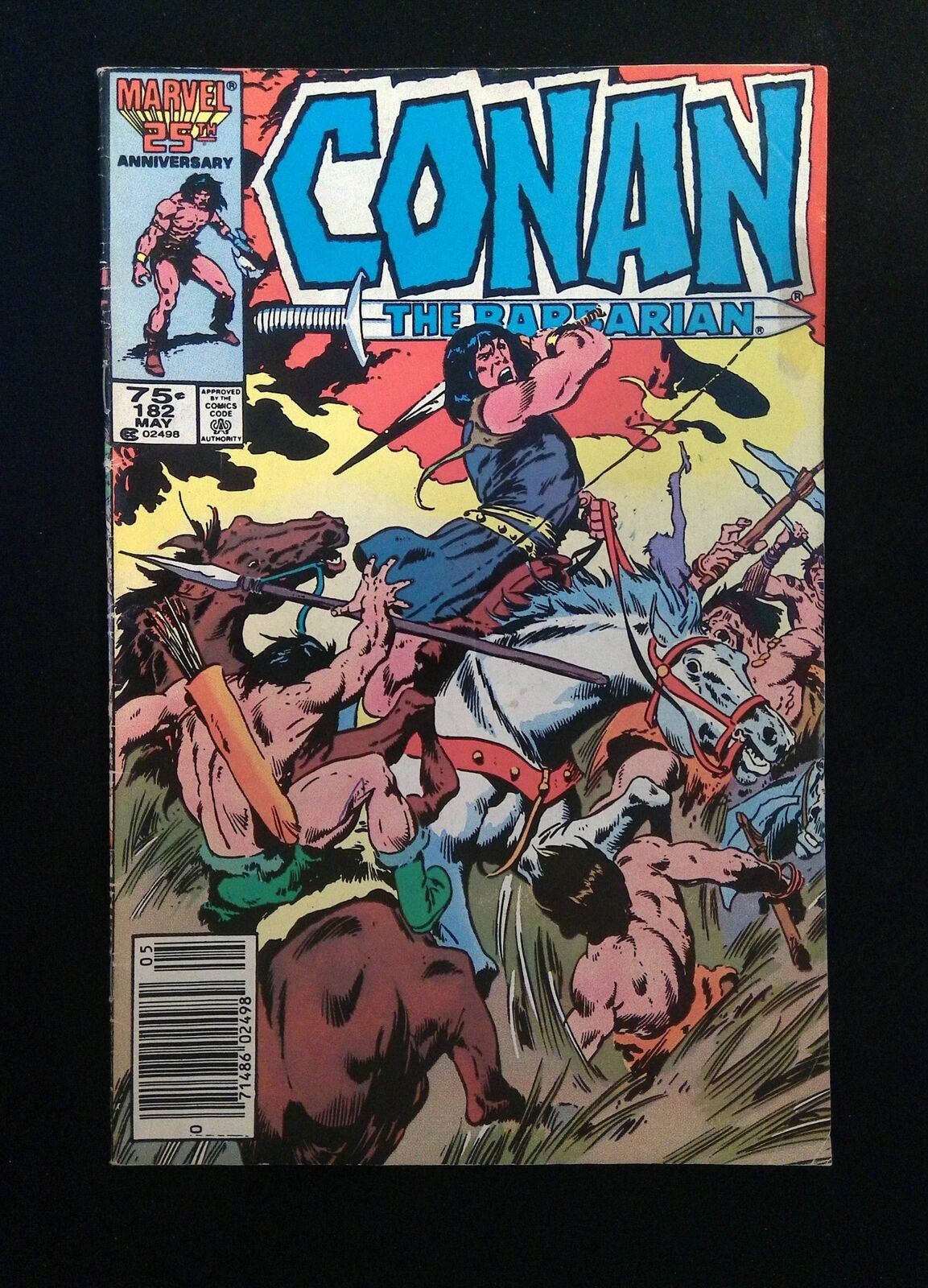 Conan The Barbarian #182 MARVEL Comics 1986 VF- NEWSSTAND