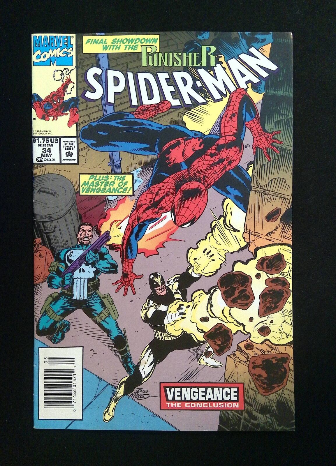 Spider-Man #34 MARVEL Comics 1993 VF+ NEWSSTAND
