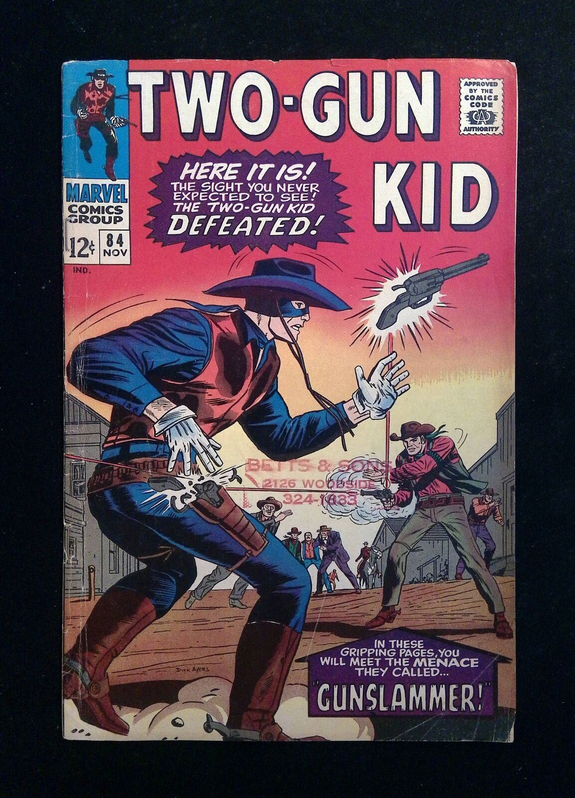 Two-Gun Kid #84 MARVEL Comics 1966 VG+