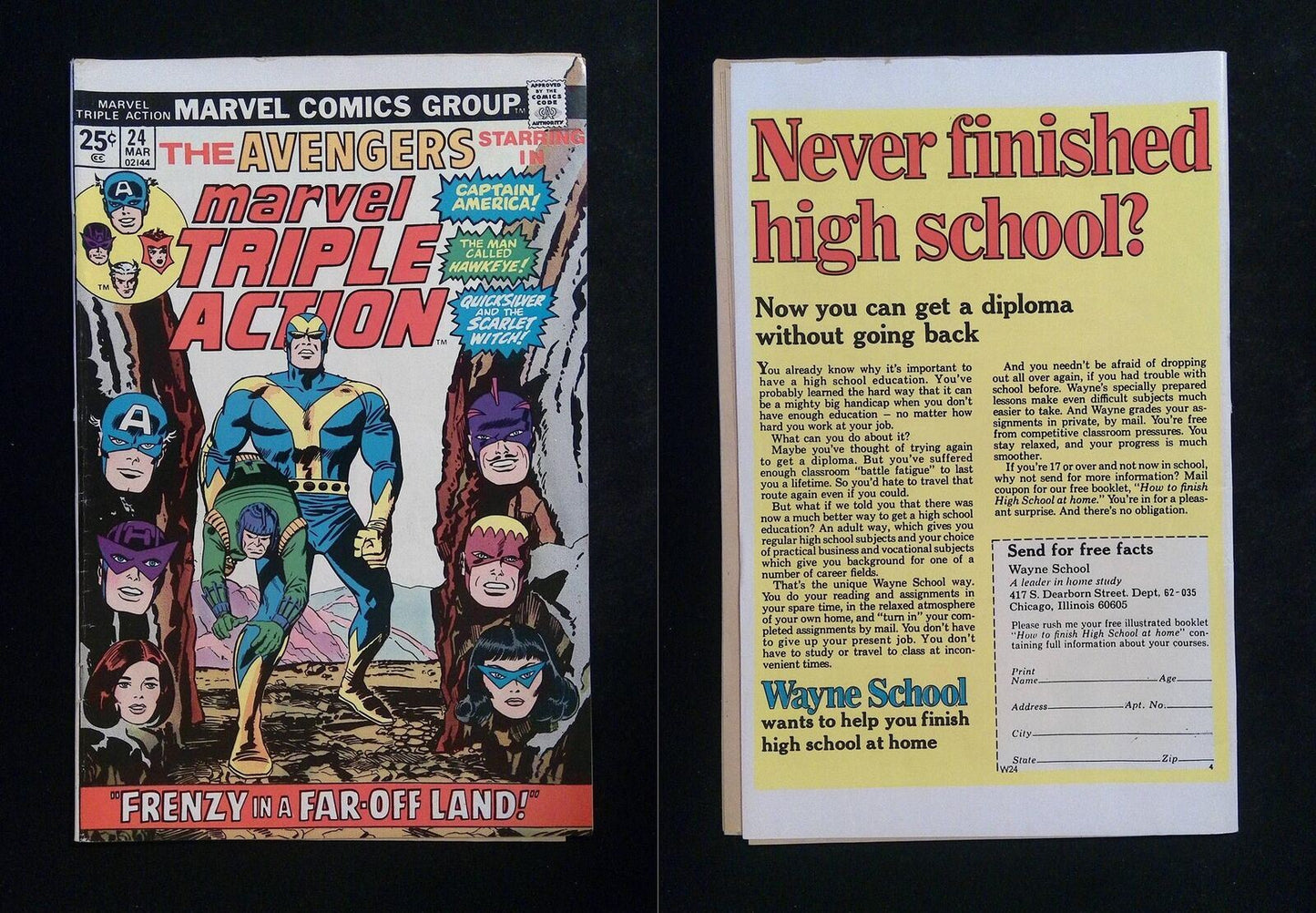 Marvel Triple Action #24 Marvel Comics 1975 VG/FN