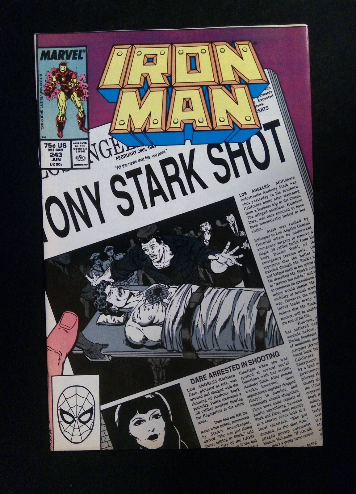 Iron Man #243 MARVEL Comics 1989 VF