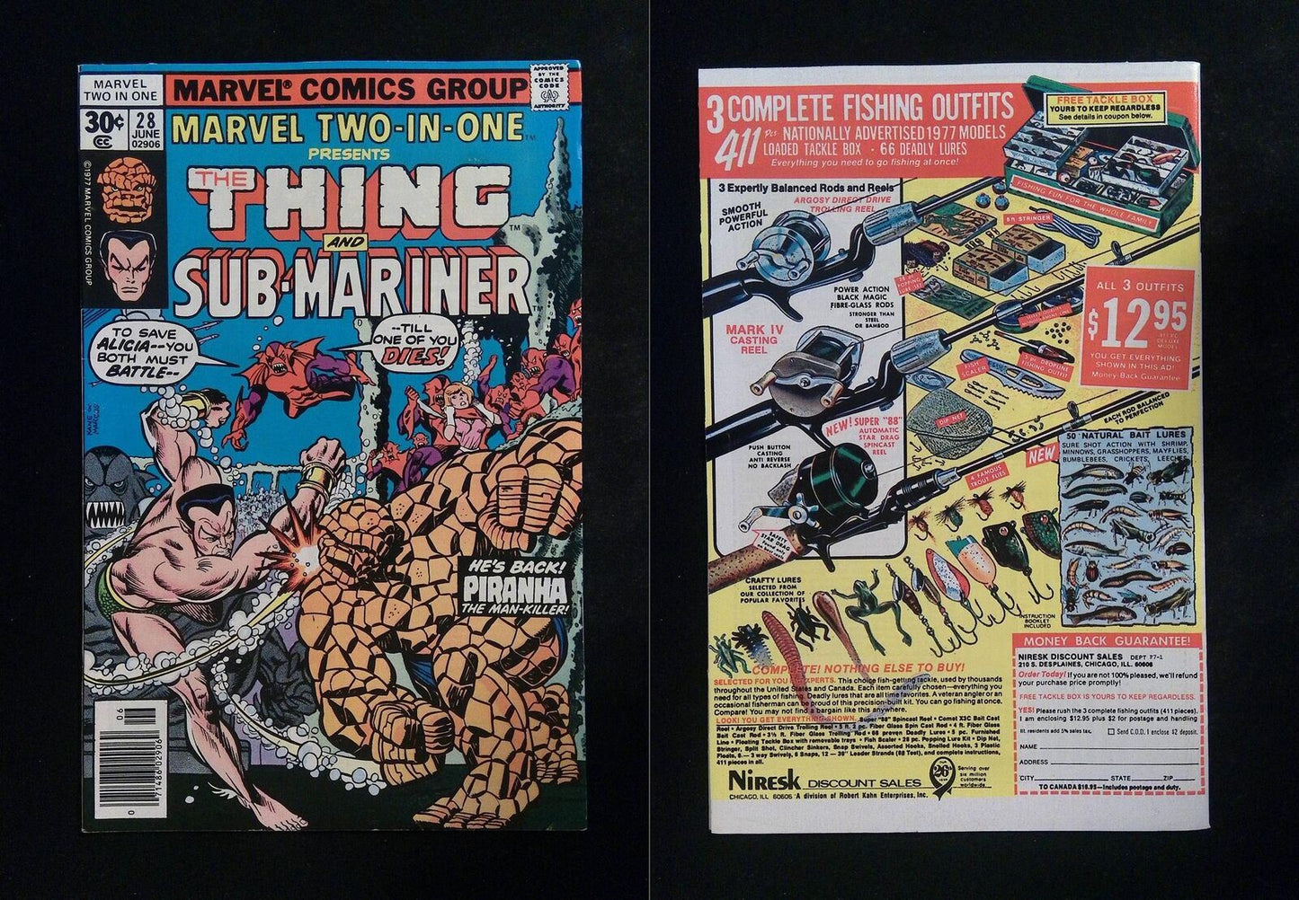 Marvel Two-In-One #28 Marvel Comics 1977 VF+ Newsstand