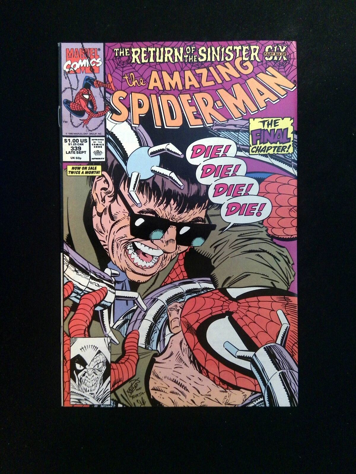 Amazing Spider-Man #339 MARVEL Comics 1990 VF