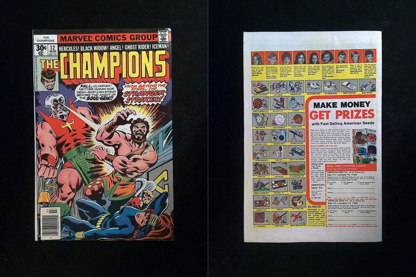 Champions #12 MARVEL Comics 1977 VF+ NEWSSTAND