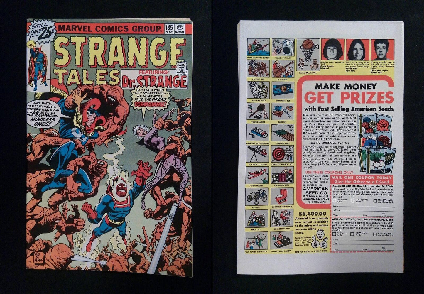 Strange Tales #185 Marvel Comics 1975 VF