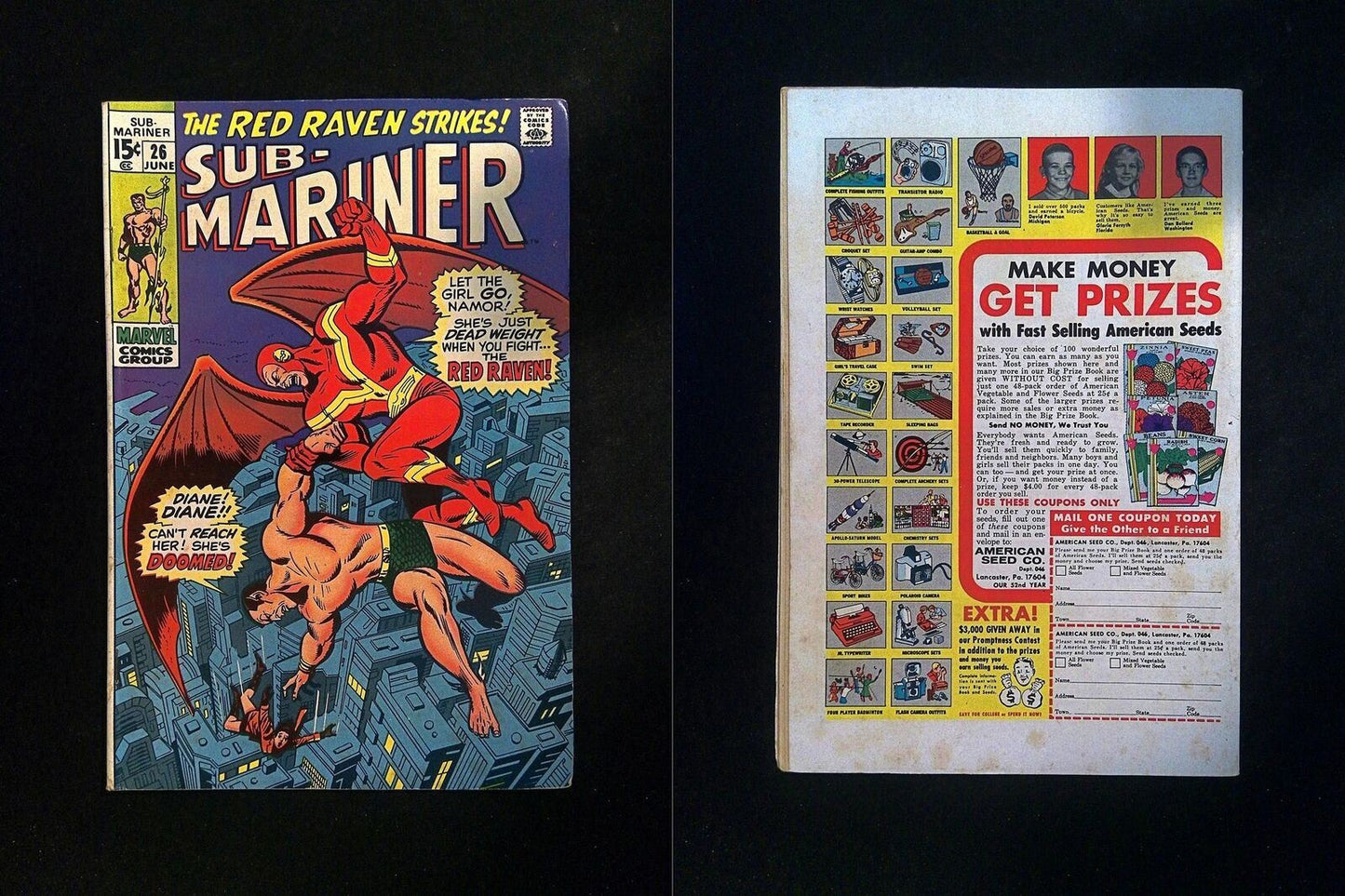 Sub-Mariner #26 MARVEL Comics 1970 FN-