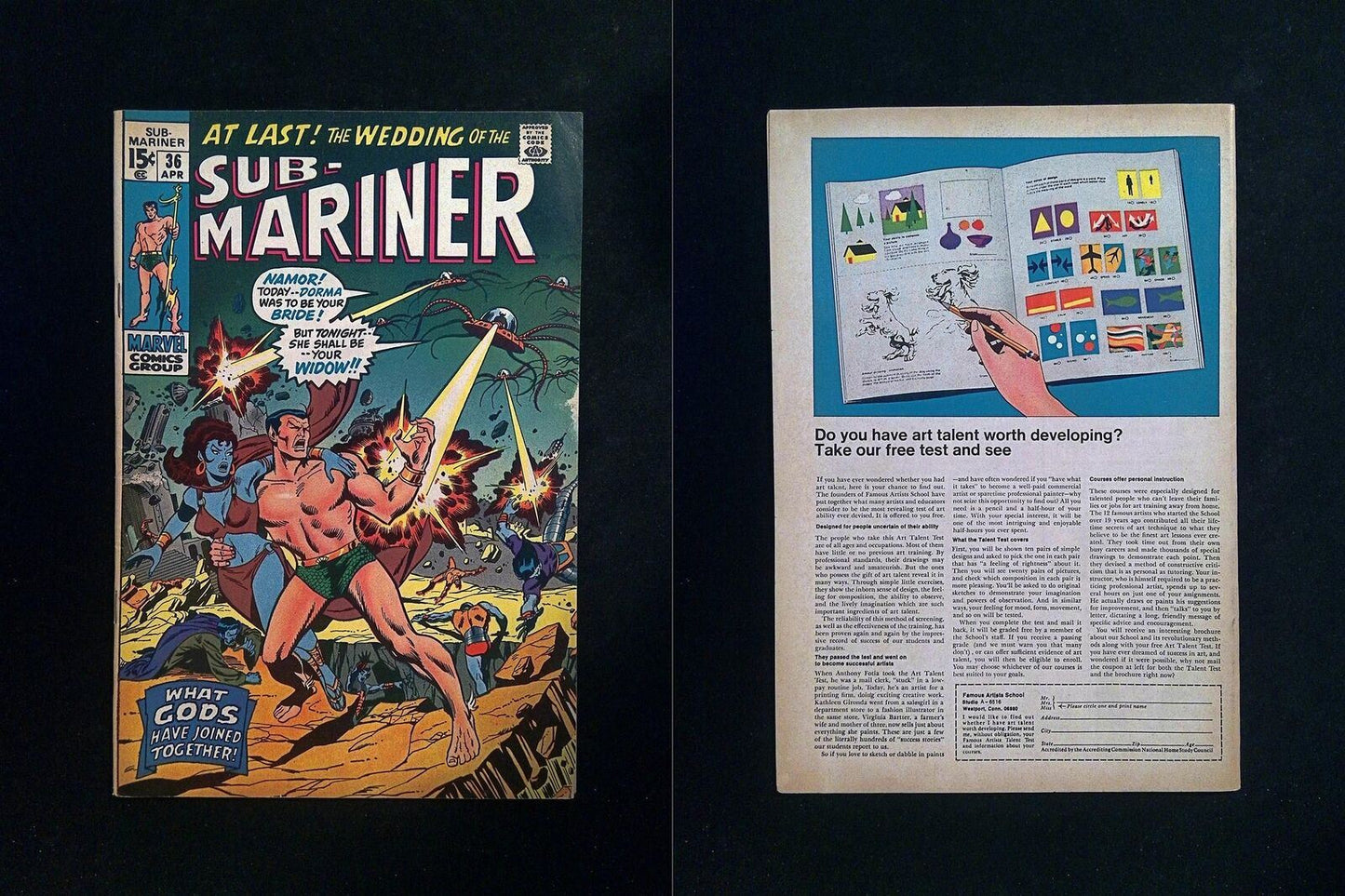 Sub-Mariner #36 MARVEL Comics 1971 FN