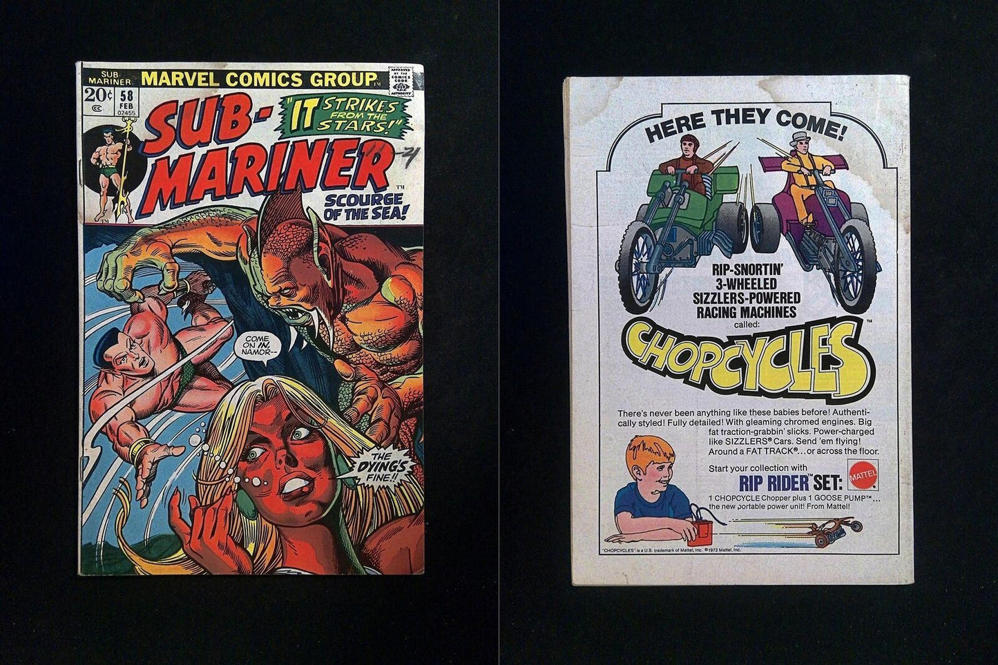 Sub-Mariner #58 MARVEL Comics 1973 FN-