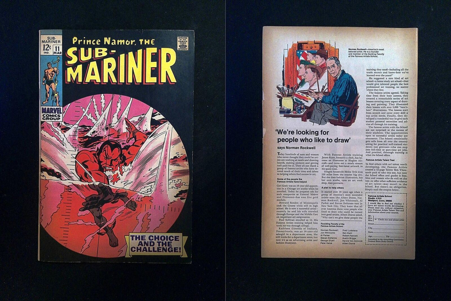 Sub-Mariner #11 MARVEL Comics 1969 FN-