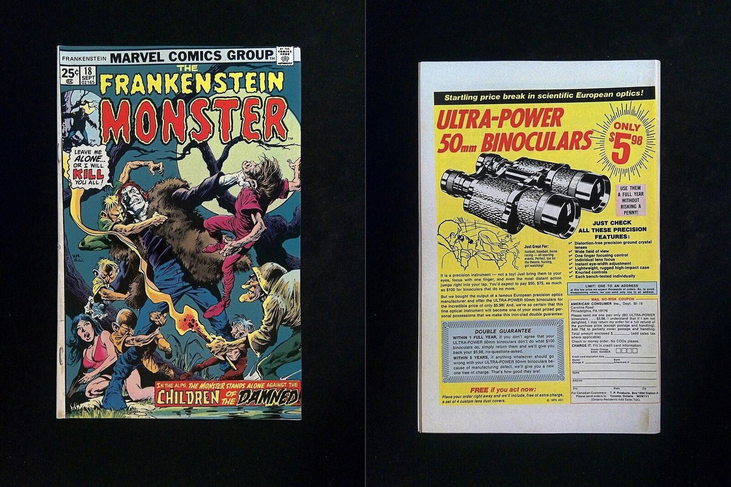Frankenstein #18 MARVEL Comics 1975 FN/VF