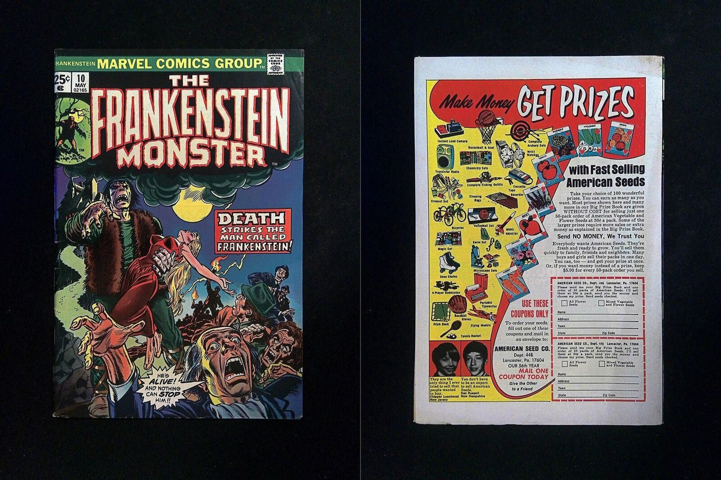 Frankenstein #10 MARVEL Comics 1974 VF-
