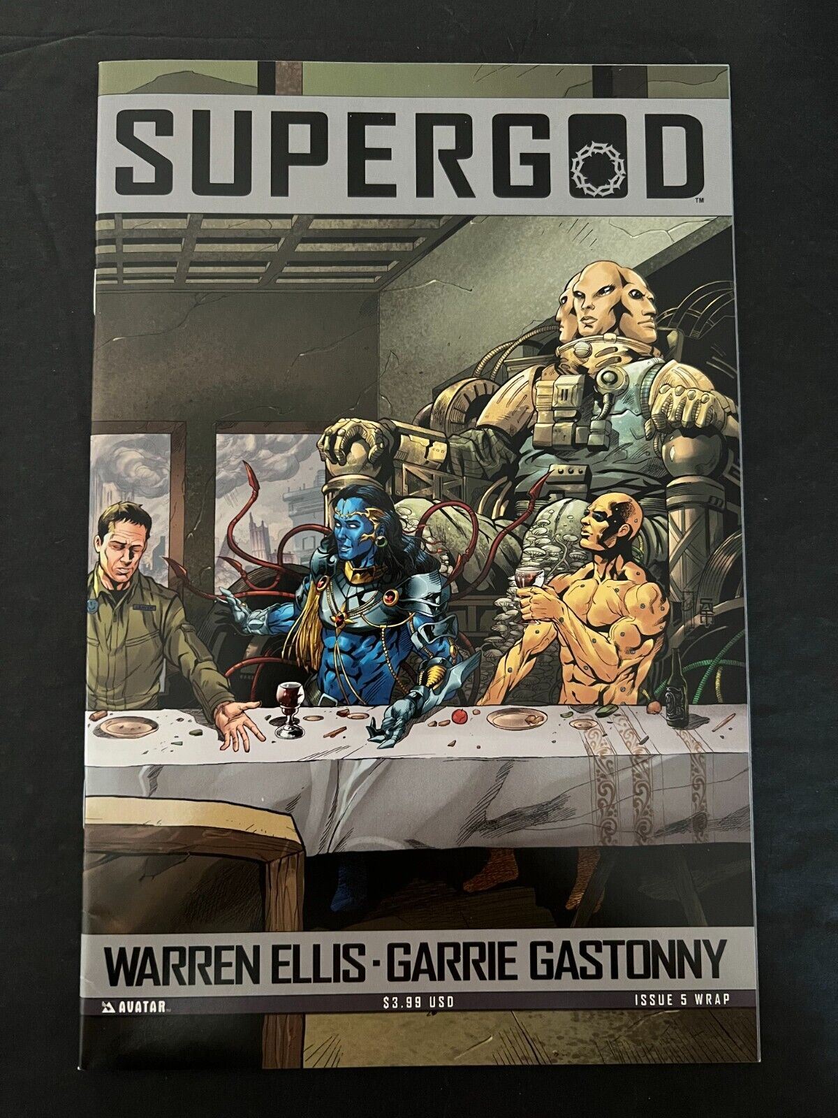 Supergod Full Set #1D,2A,3D,4B,5B AVATAR Comics 2009-2010 NM+