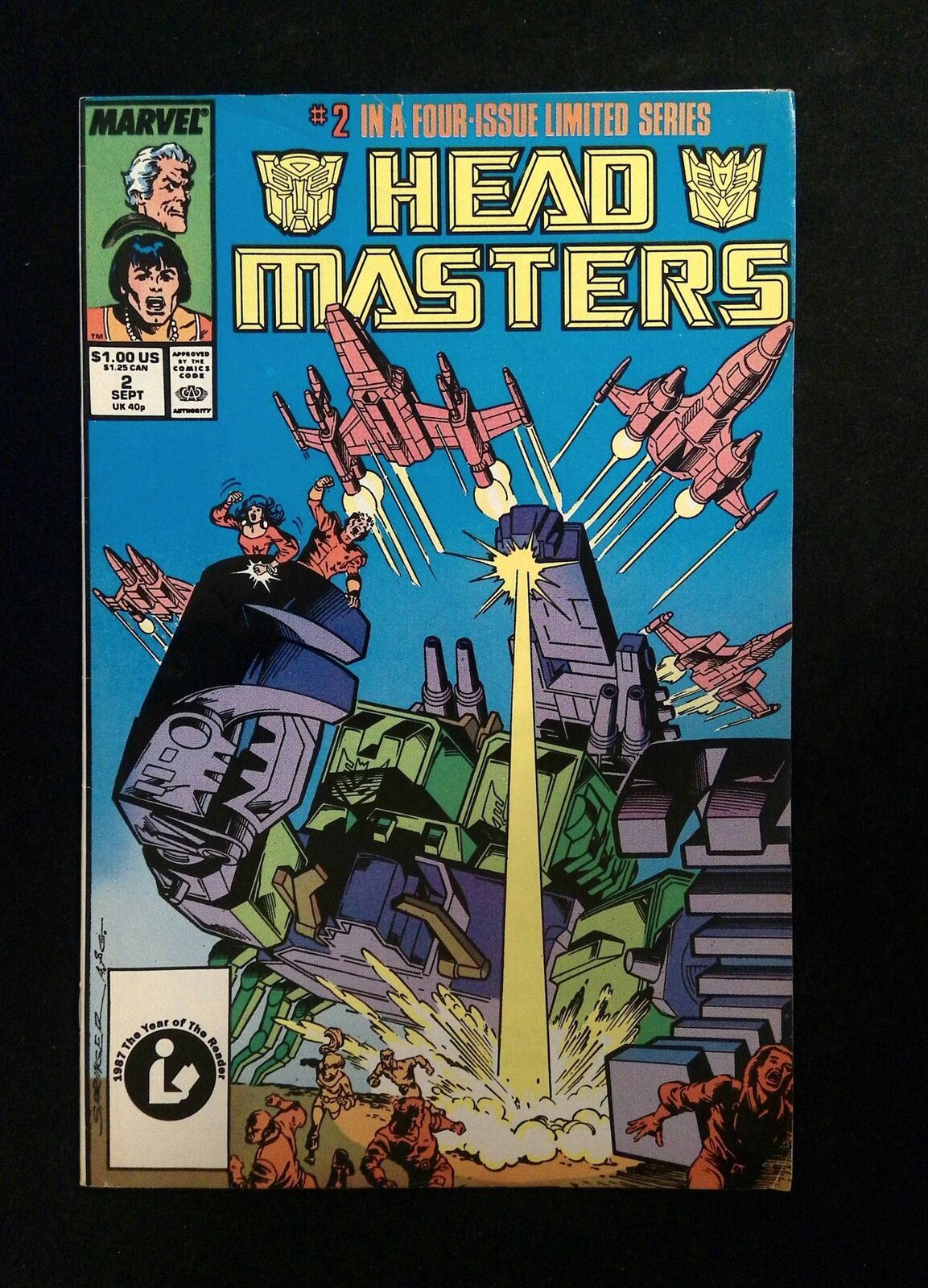 Transformers Headmasters #2 Marvel Comics 1987 VF