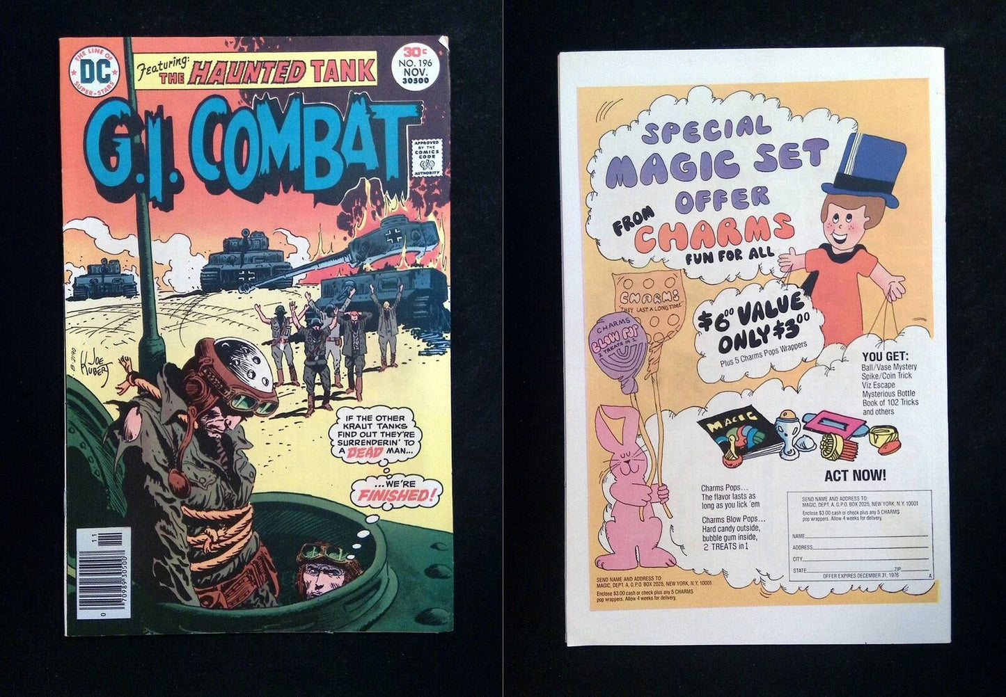 GI Combat #196 DC Comics 1976 VF+ Newsstand
