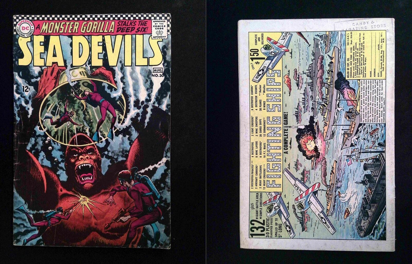 Sea Devils #30 DC Comics 1966 VG+