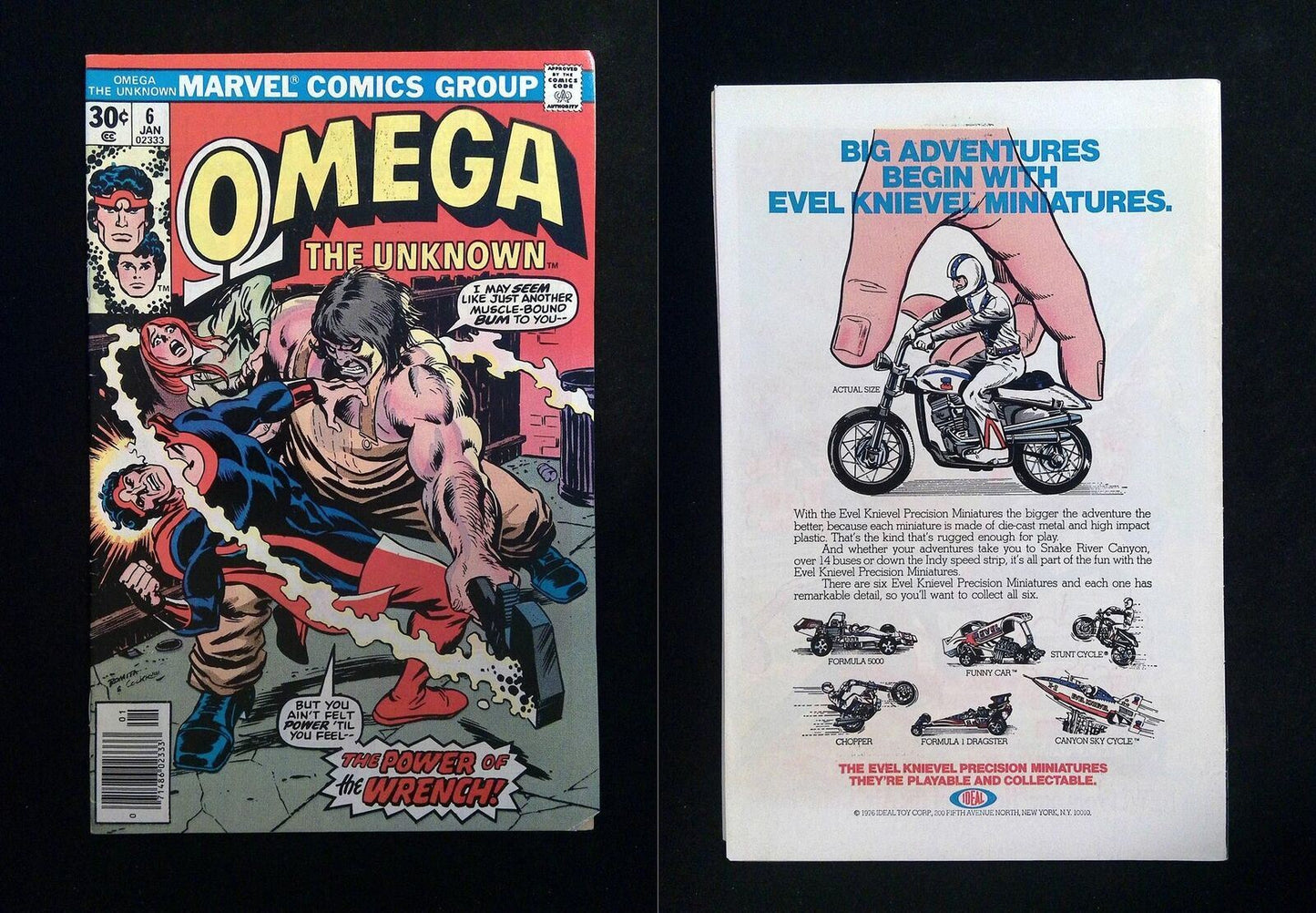 Omega The Unknown #6 MARVEL Comics 1977 VF- NEWSSTAND