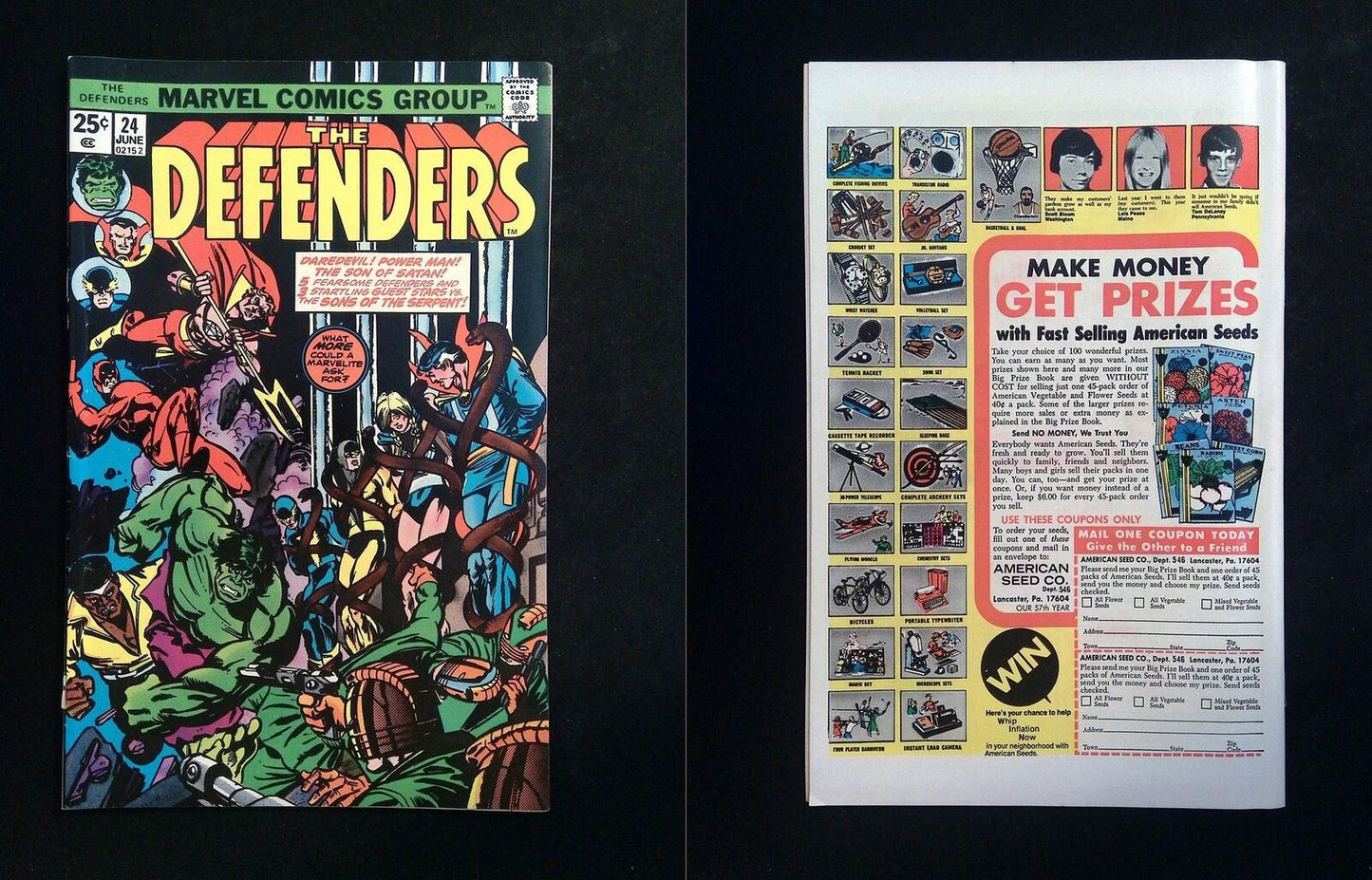 Defenders #24 MARVEL Comics 1975 FN/VF