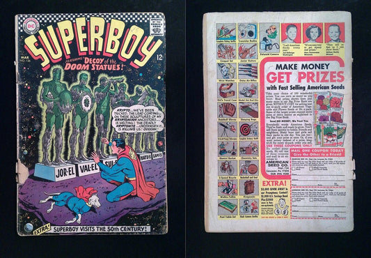 Superboy #136  DC Comics 1967 GD+