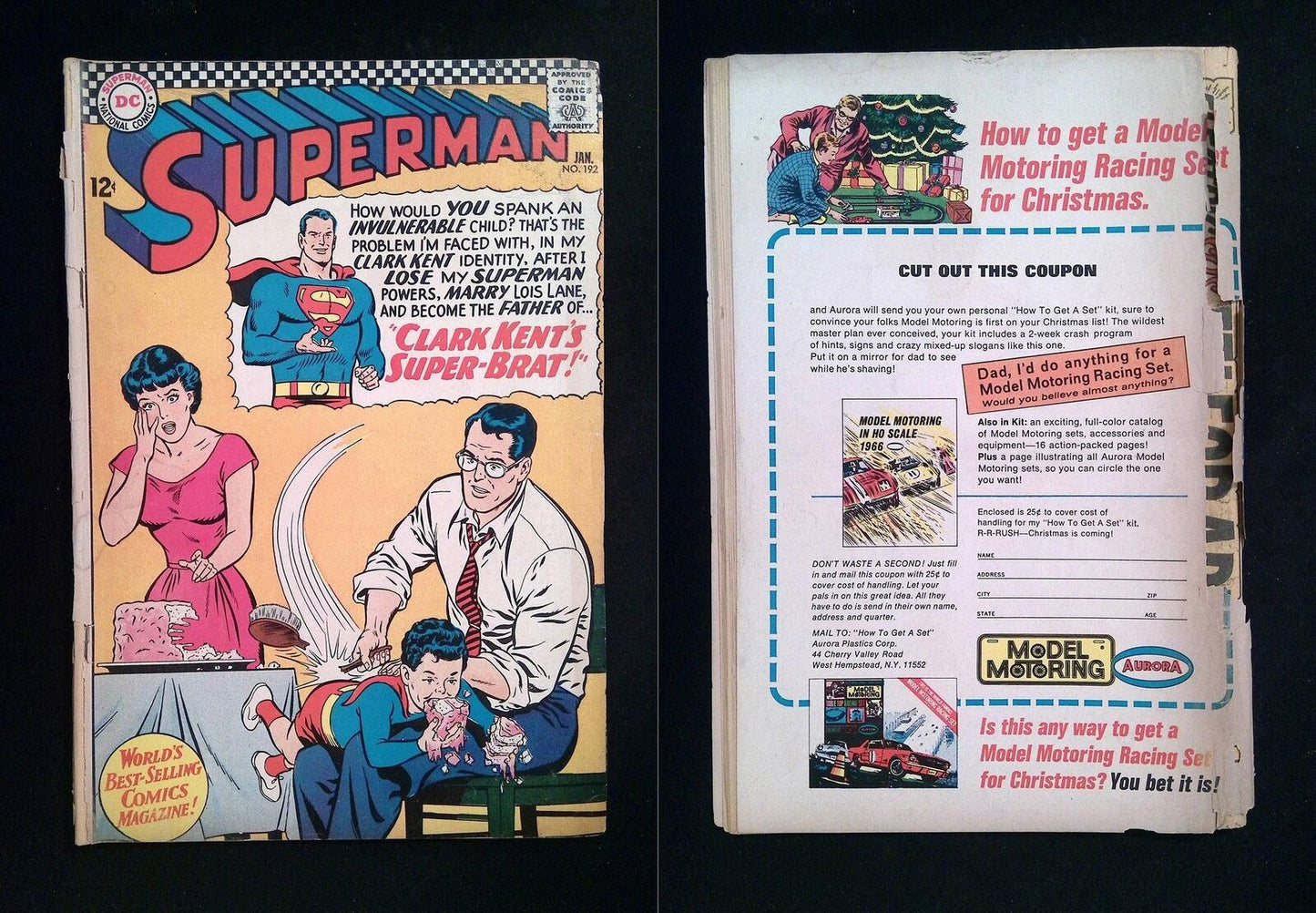 Superman #192 DC Comics 1966 FR/GD