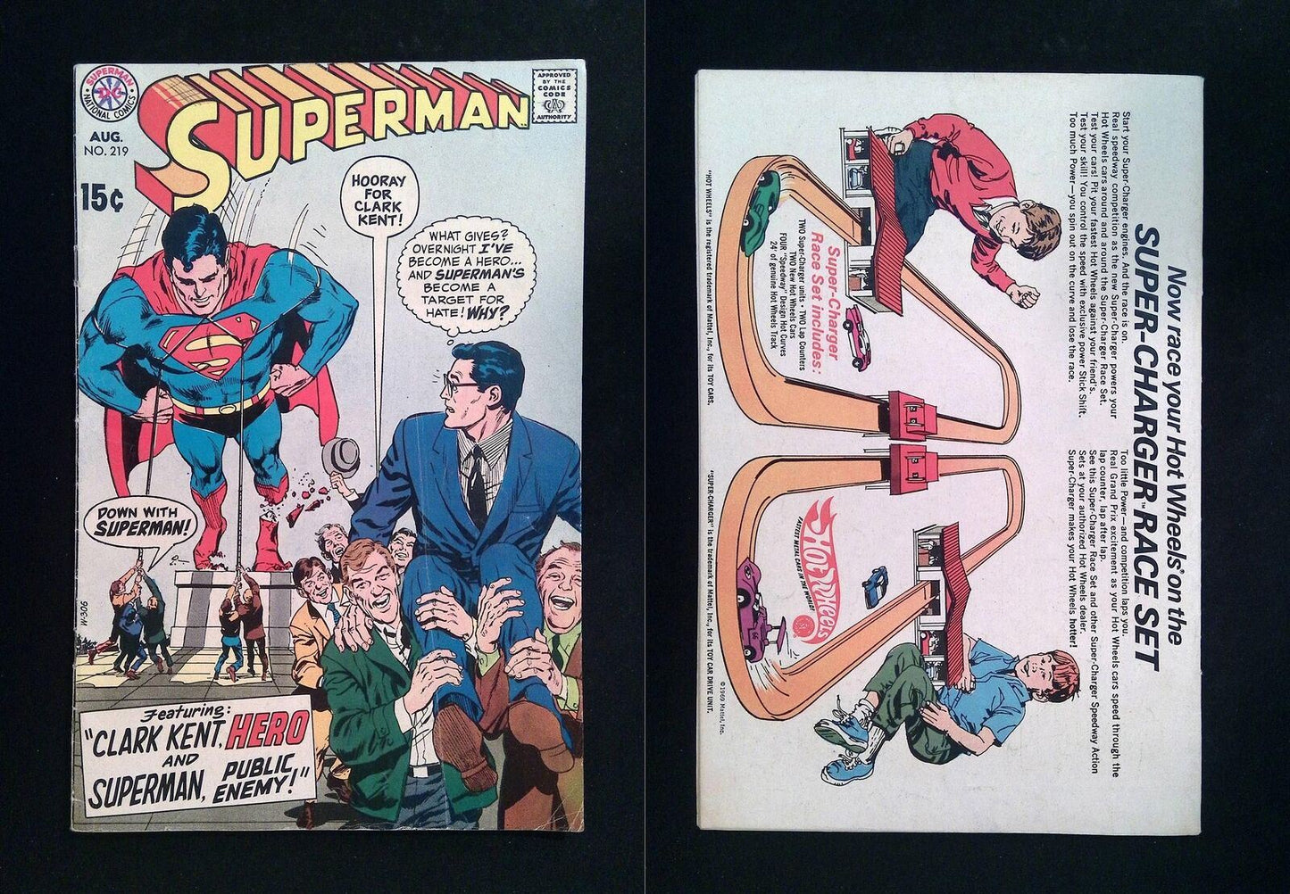Superman #219 DC Comics 1969 FN-