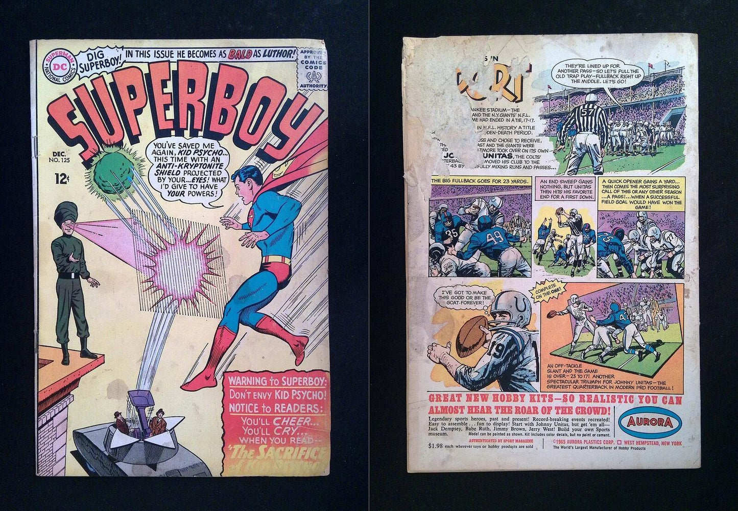Superboy #125 DC Comics 1965 GD