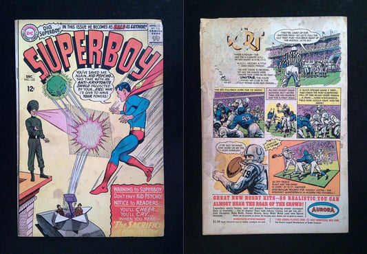 Superboy #125  DC Comics 1965 GD