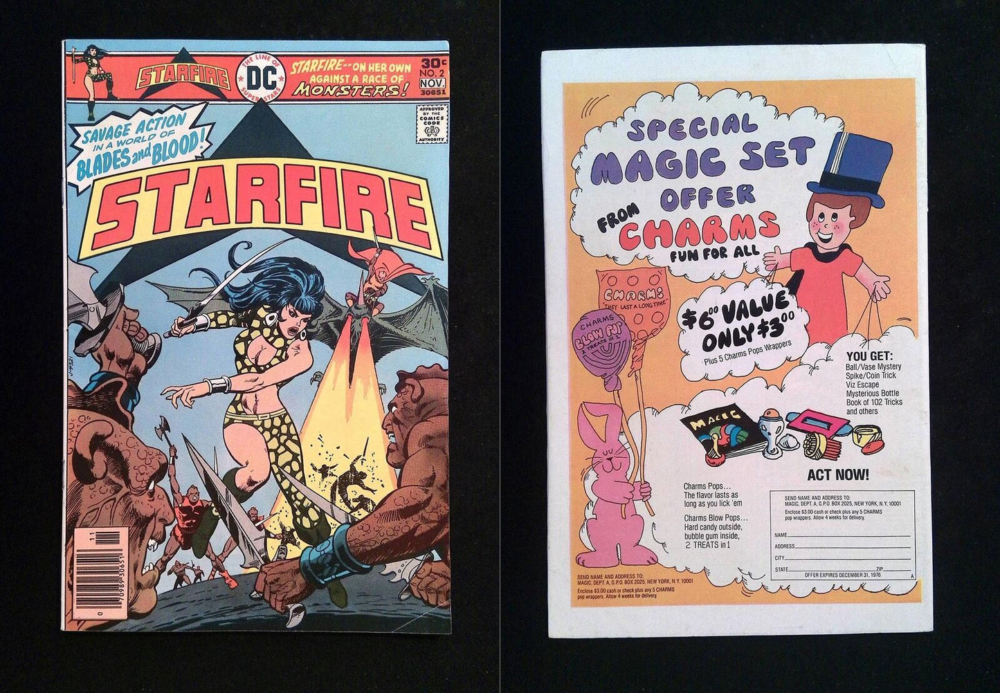 Starfire #2 DC Comics 1976 VF NEWSSTAND