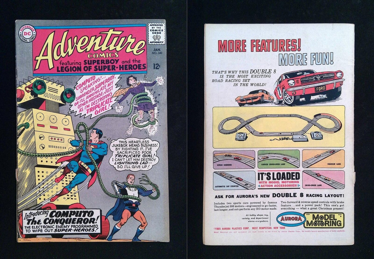 Adventure Comics #340 DC Comics 1966 VG+