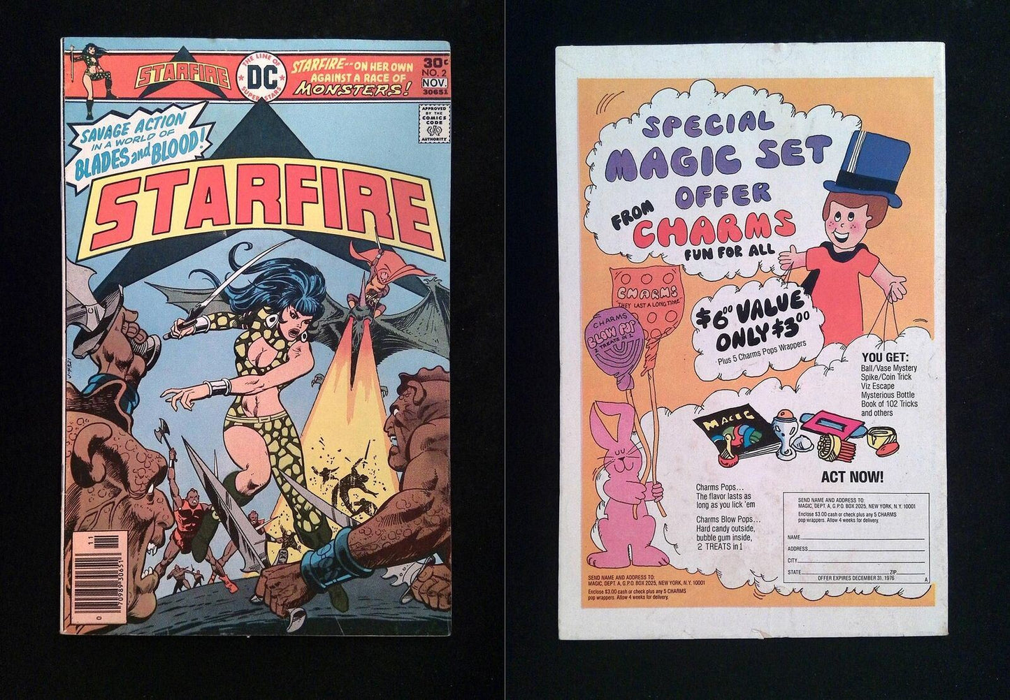 Starfire #2 DC Comics 1976 FN/VF NEWSSTAND