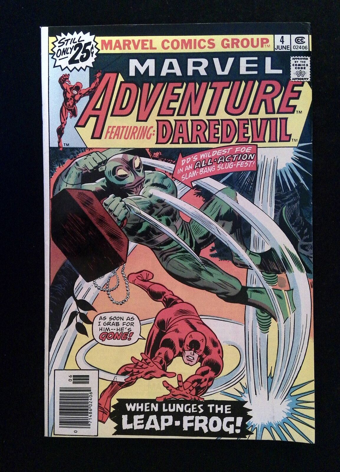 Marvel Adventure Featuring Daredevil #4 Marvel Comics 1976 VF- Newsstand