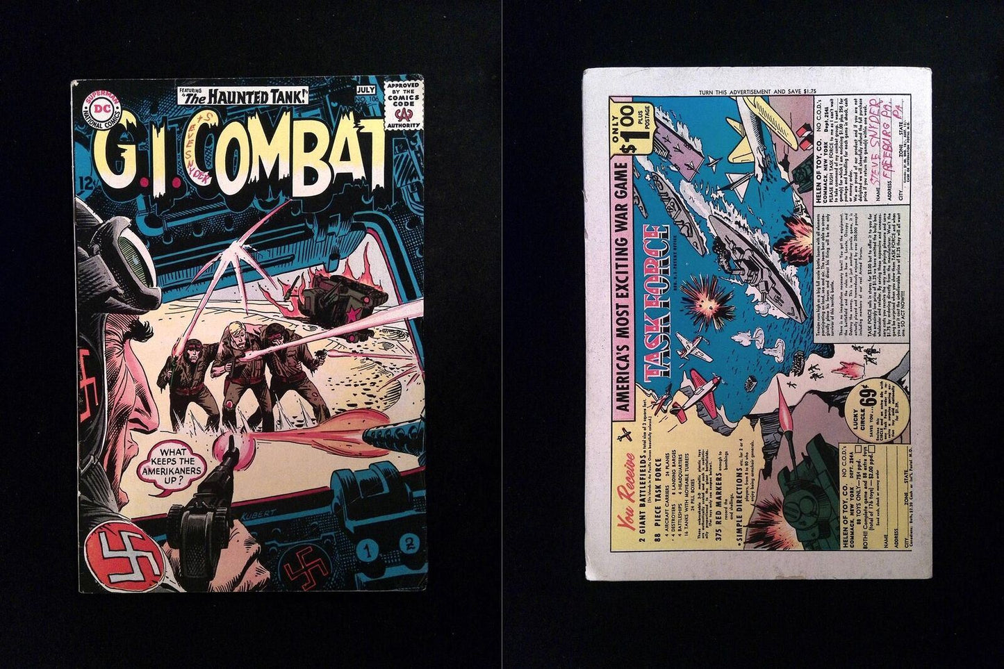 GI Combat #106 DC Comics 1964 VG/FN