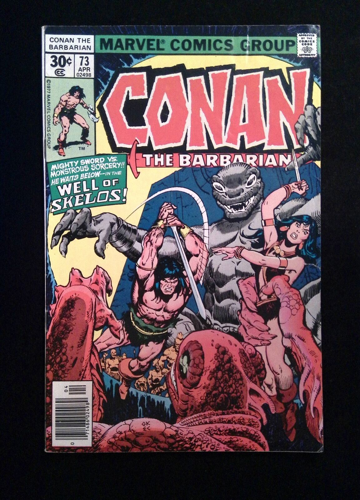 Conan The Barbarian #73 MARVEL Comics 1977 FN/VF NEWSSTAND
