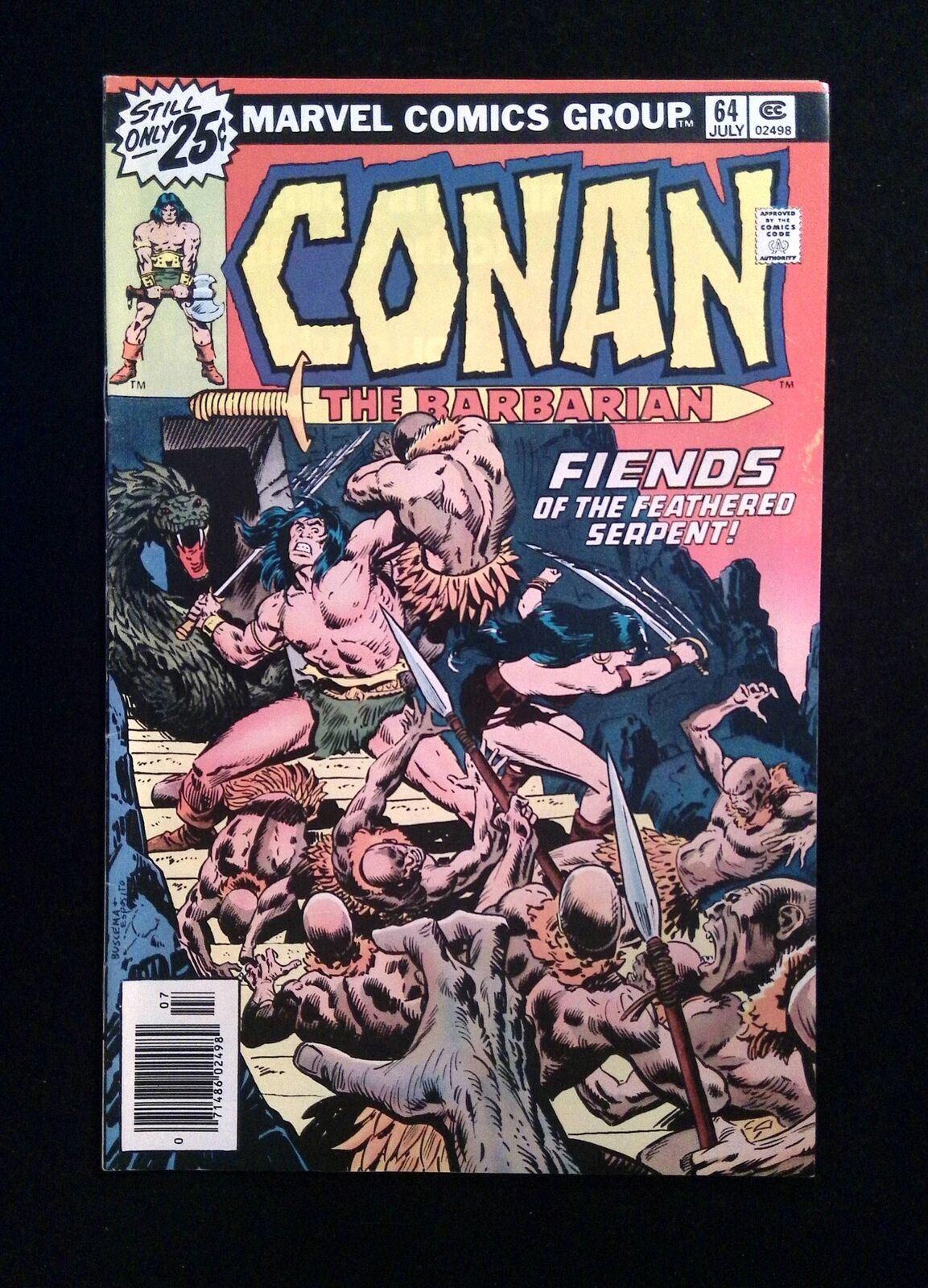 Conan The Barbarian #64 MARVEL Comics 1976 VF NEWSSTAND