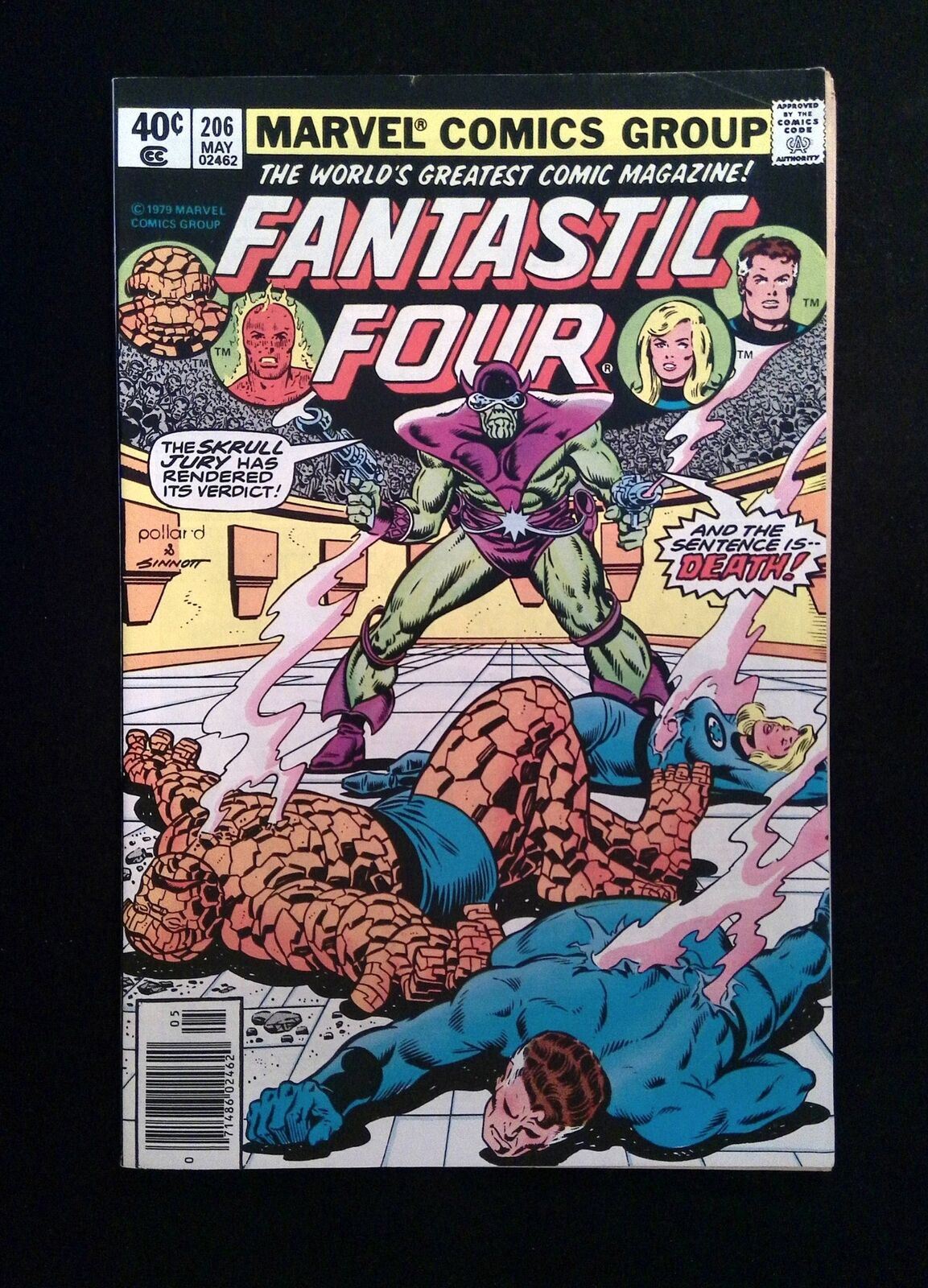 Fantastic Four #206 MARVEL Comics 1979 VF NEWSSTAND