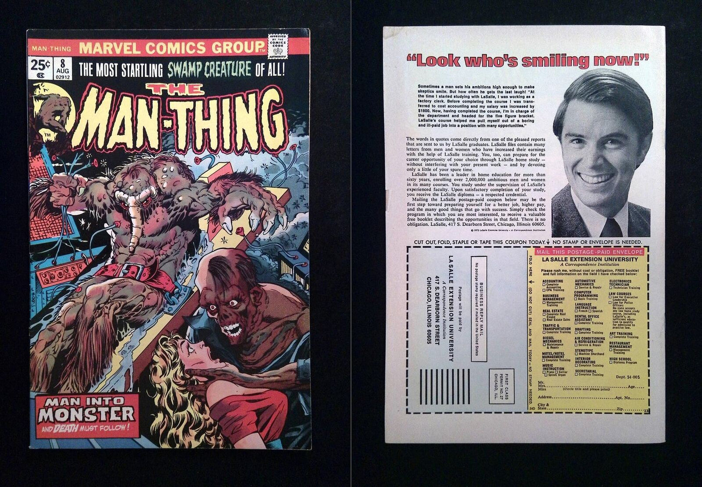 Man-Thing #8 Marvel Comics 1974 FN