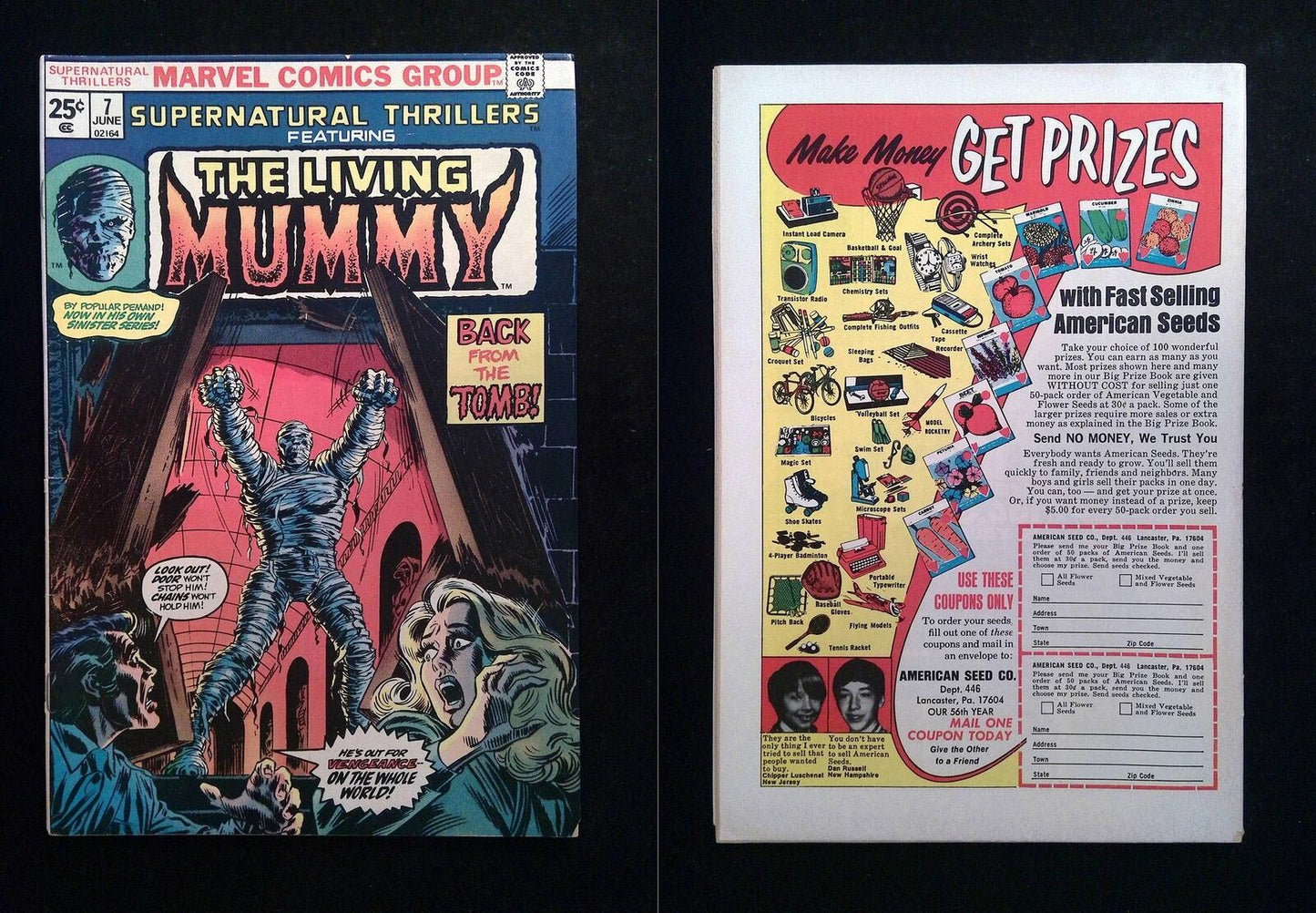 Supernatural Thrillers #7 Marvel Comics 1972 FN+