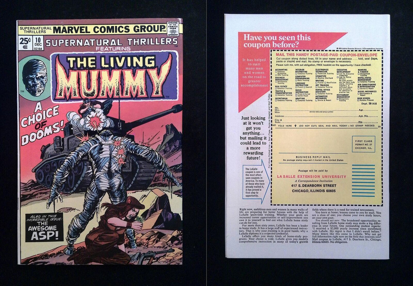 Supernatural Thrillers #10 Marvel Comics 1972 VF