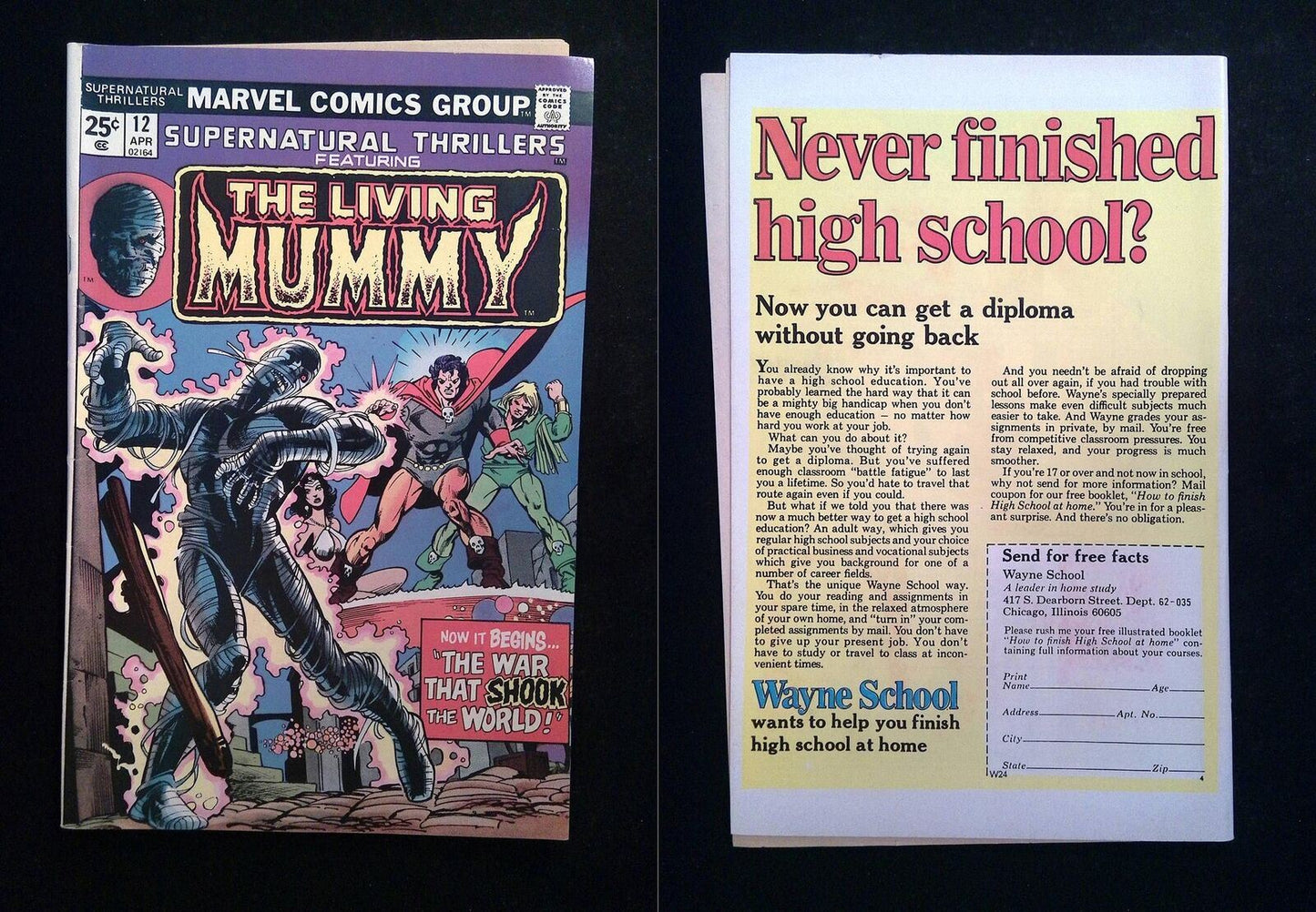 Supernatural Thrillers #12 Marvel Comics 1973 FN