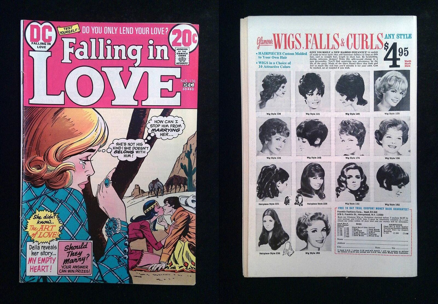 Falling In Love #138 DC Comics 1972 VG/FN