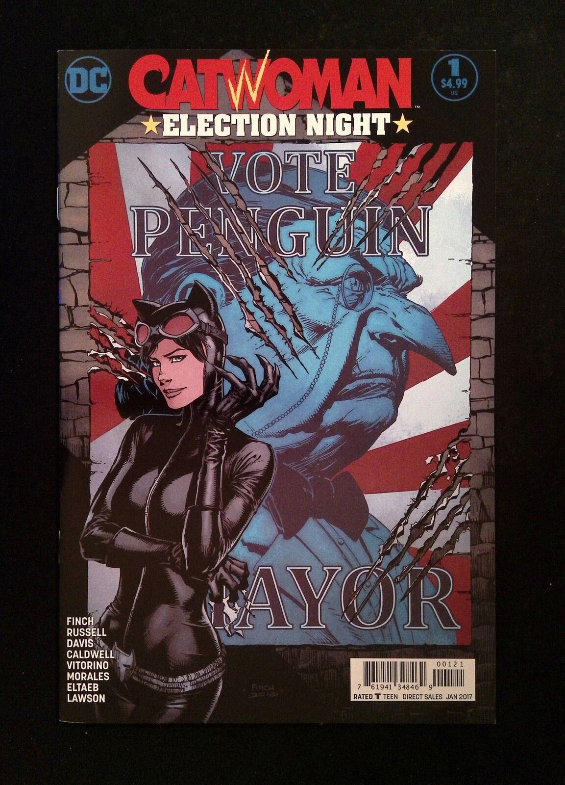 Catwoman Election Night #1B DC Comics 2017 NM VARIANT COVER