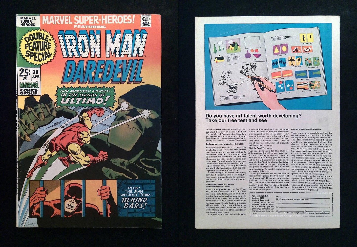 Marvel Super Heroes #30 MARVEL Comics 1971 FN/VF