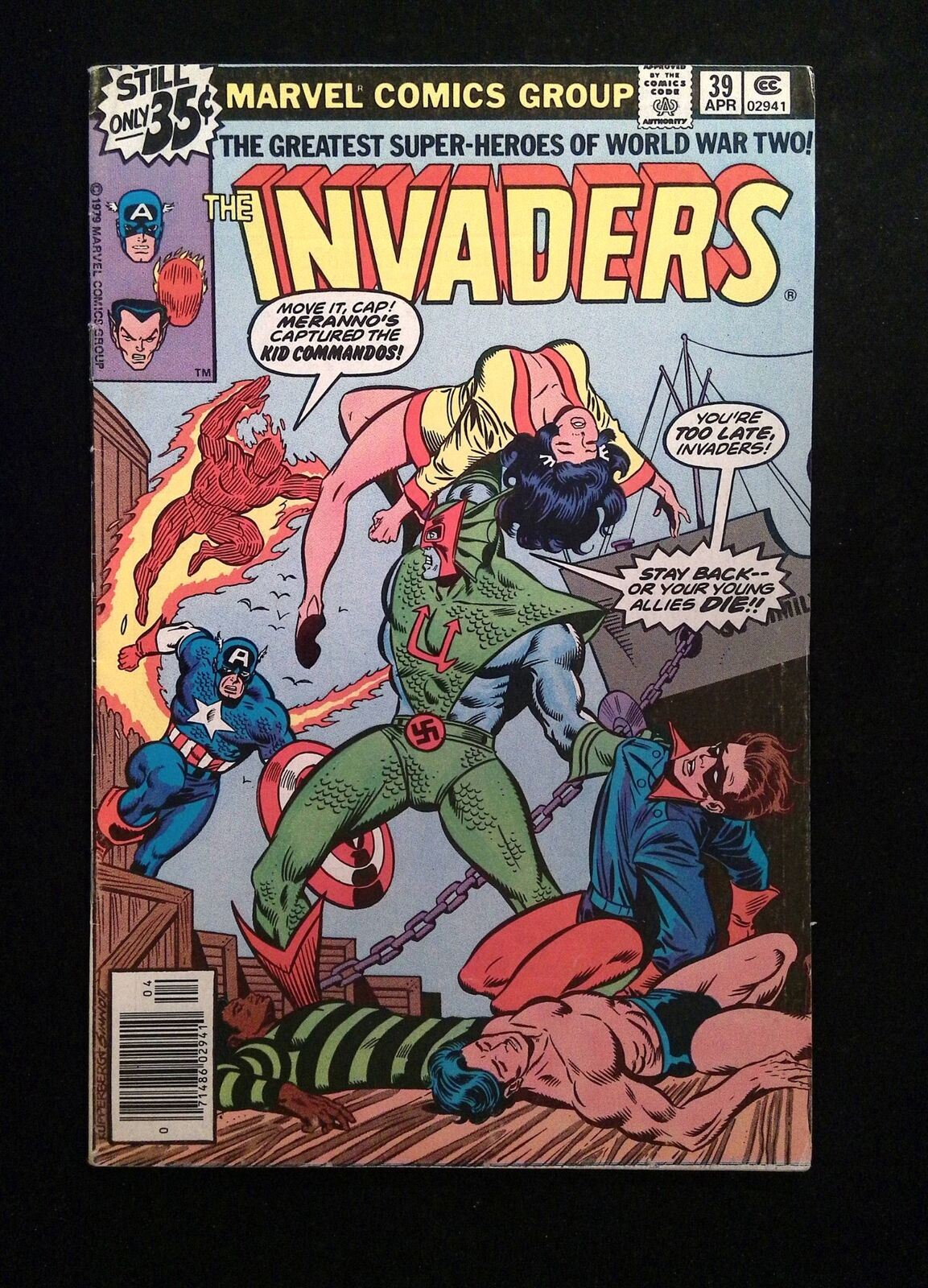 Invaders #39 MARVEL Comics 1979 FN/VF NEWSSTAND