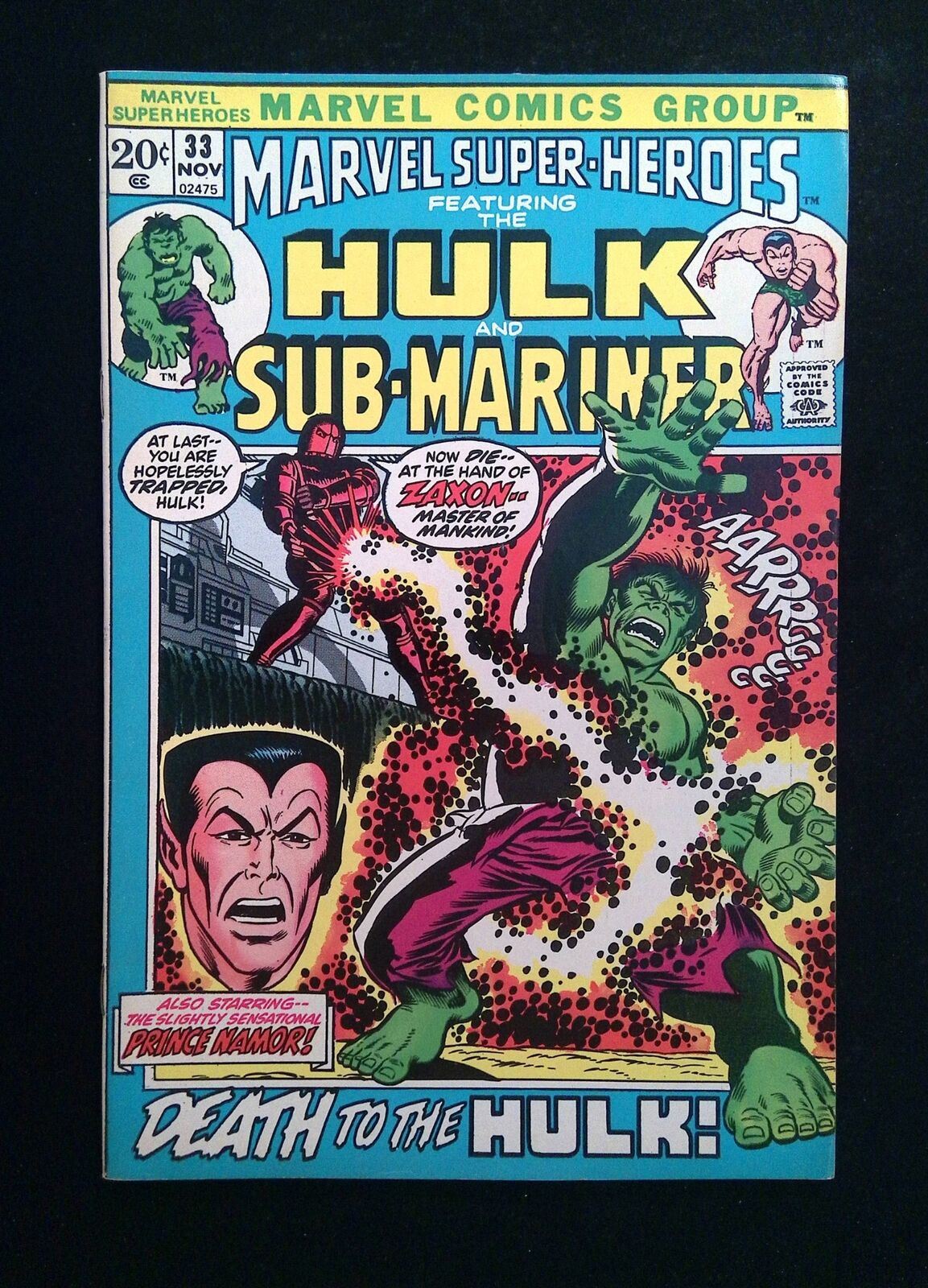 Marvel Super Heroes #33 MARVEL Comics 1972 FN