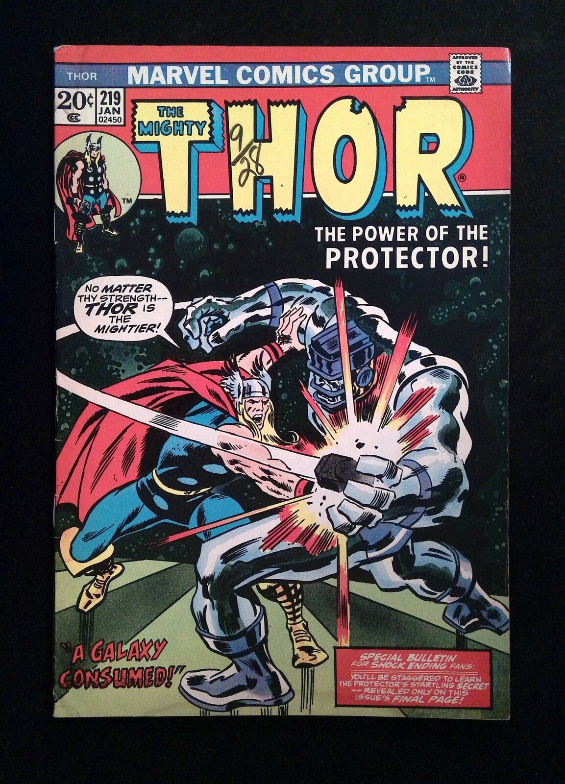 Thor #219 MARVEL Comics 1974 VG+