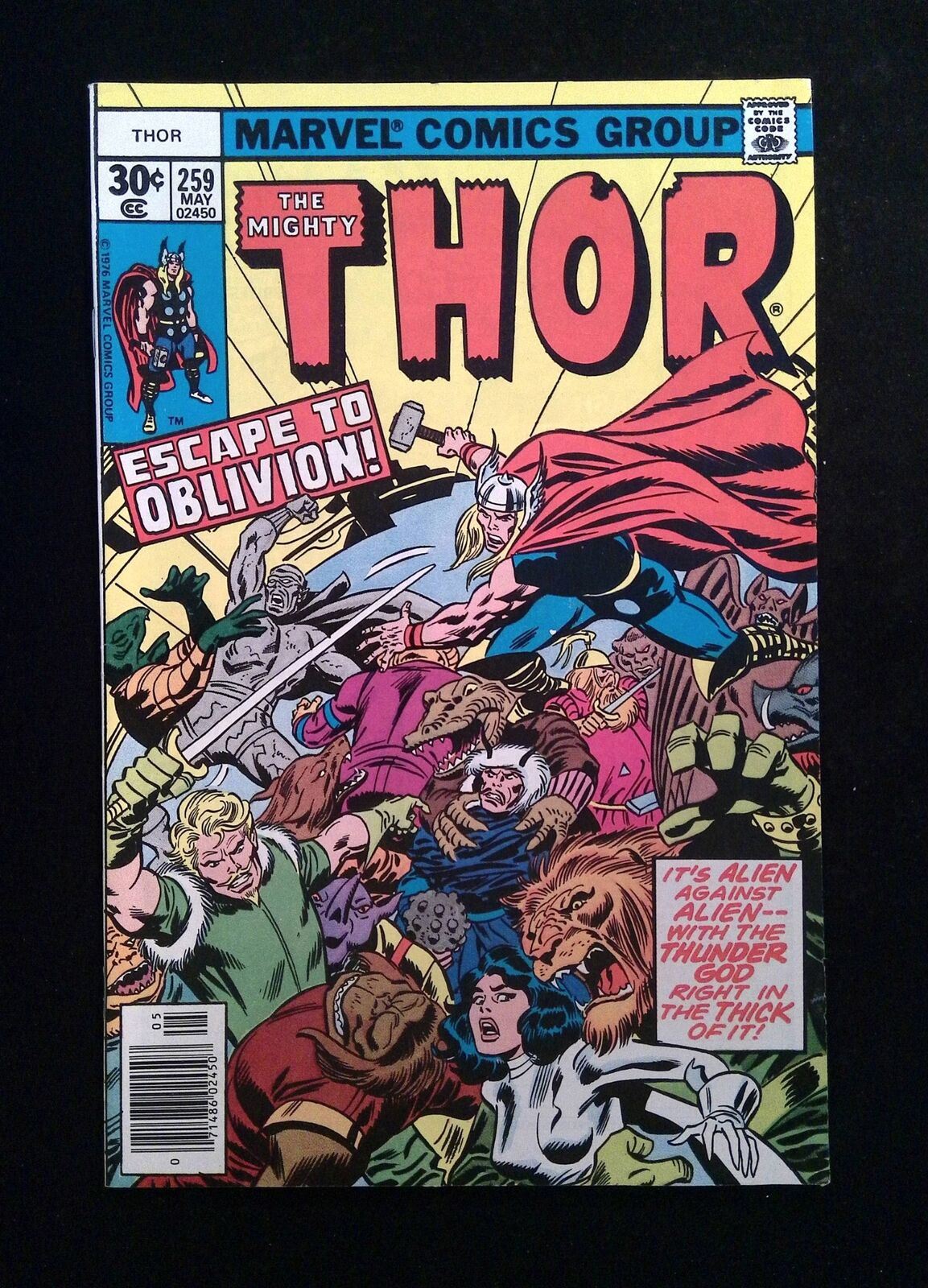 Thor #259 MARVEL Comics 1977 VF+ NEWSSTAND