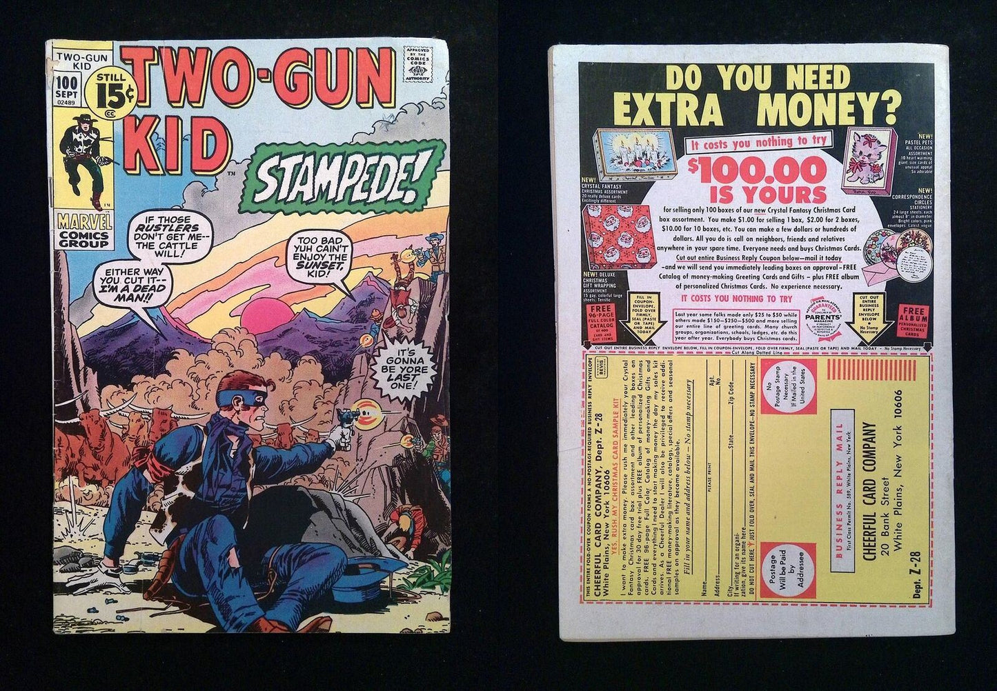 Two-Gun Kid #100 MARVEL Comics 1971 FN