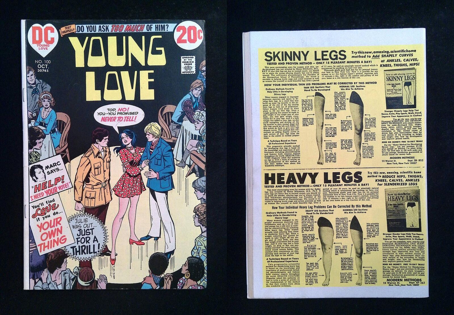 Young Love #100 DC Comics 1972 FN-